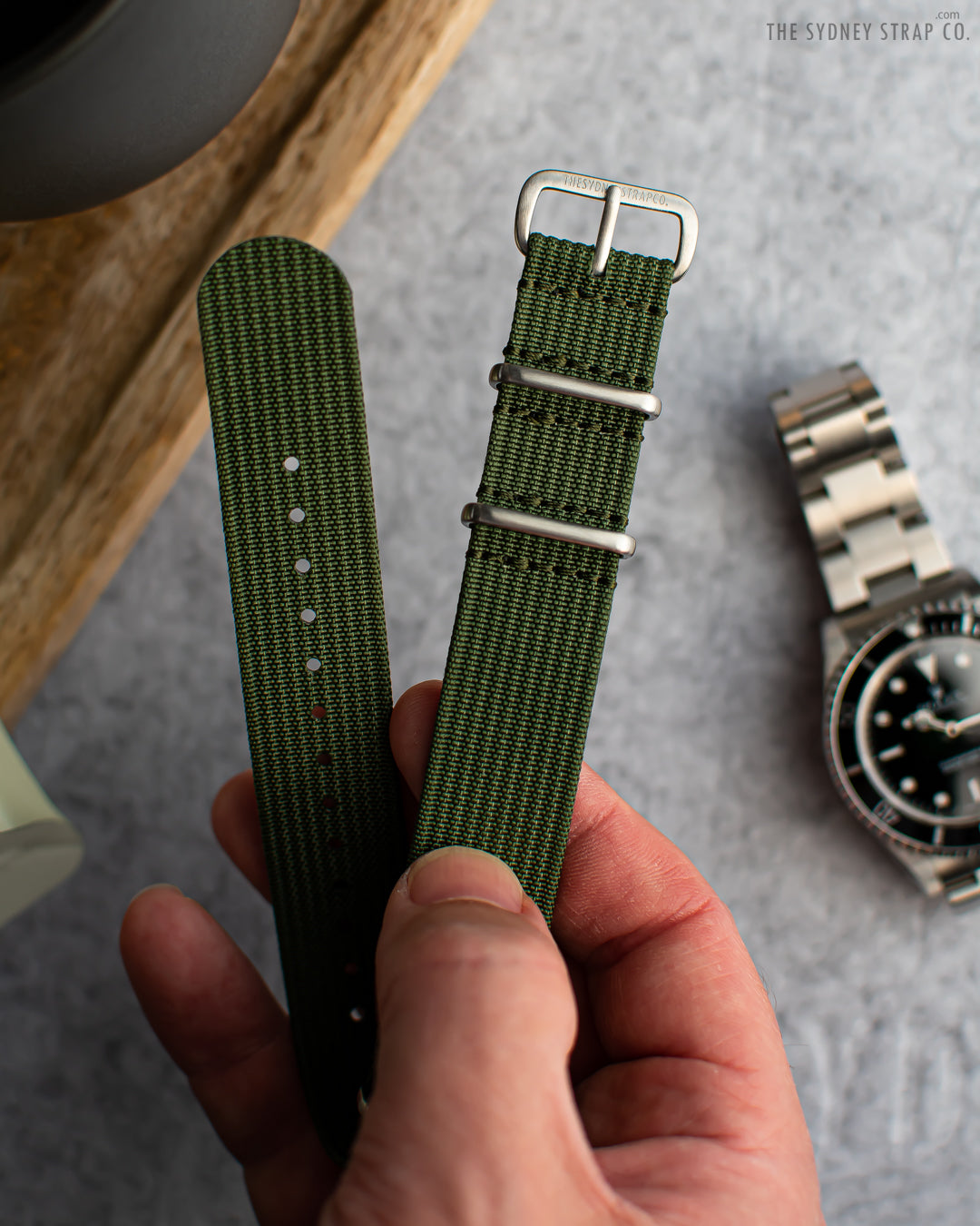 Army green watch strap new arrivals