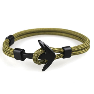 ANCHOR ROPE BRACELET-OLIVE - The Sydney Strap Co.