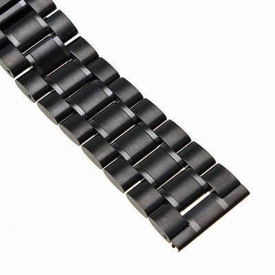 BLACK SOLID STEEL BRACELET - The Sydney Strap Co.