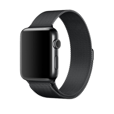 BLACK MILANESE APPLE WATCH BAND - The Sydney Strap Co.