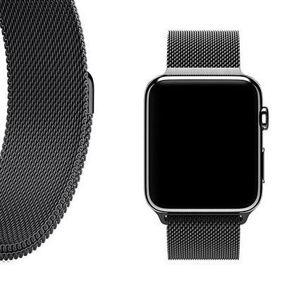 BLACK MILANESE APPLE WATCH BAND - The Sydney Strap Co.
