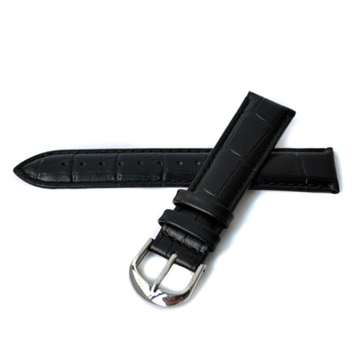 CALF CROCO BLACK - The Sydney Strap Co.