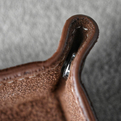 Brown Suede Valet Tray - The Sydney Strap Co.