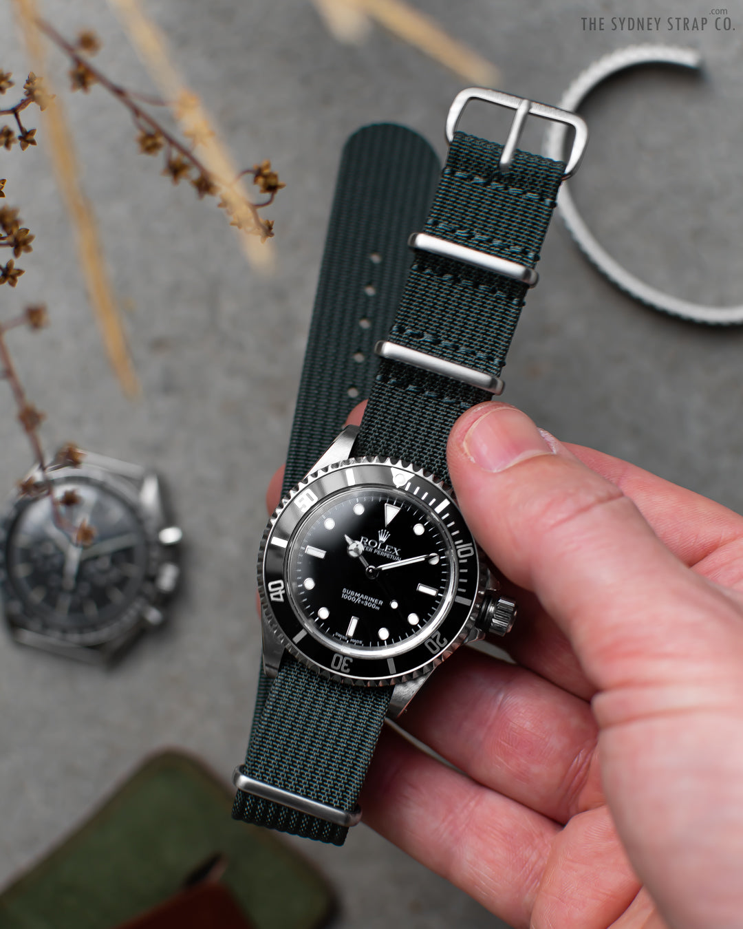 Buy Dark Grey Ribbed One Piece Watch Strap Online The Sydney