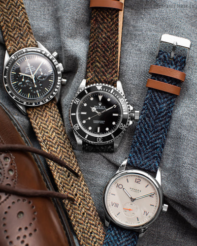 HARRIS TWEED® NAVY HERRINGBONE