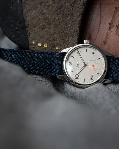 HARRIS TWEED® NAVY HERRINGBONE