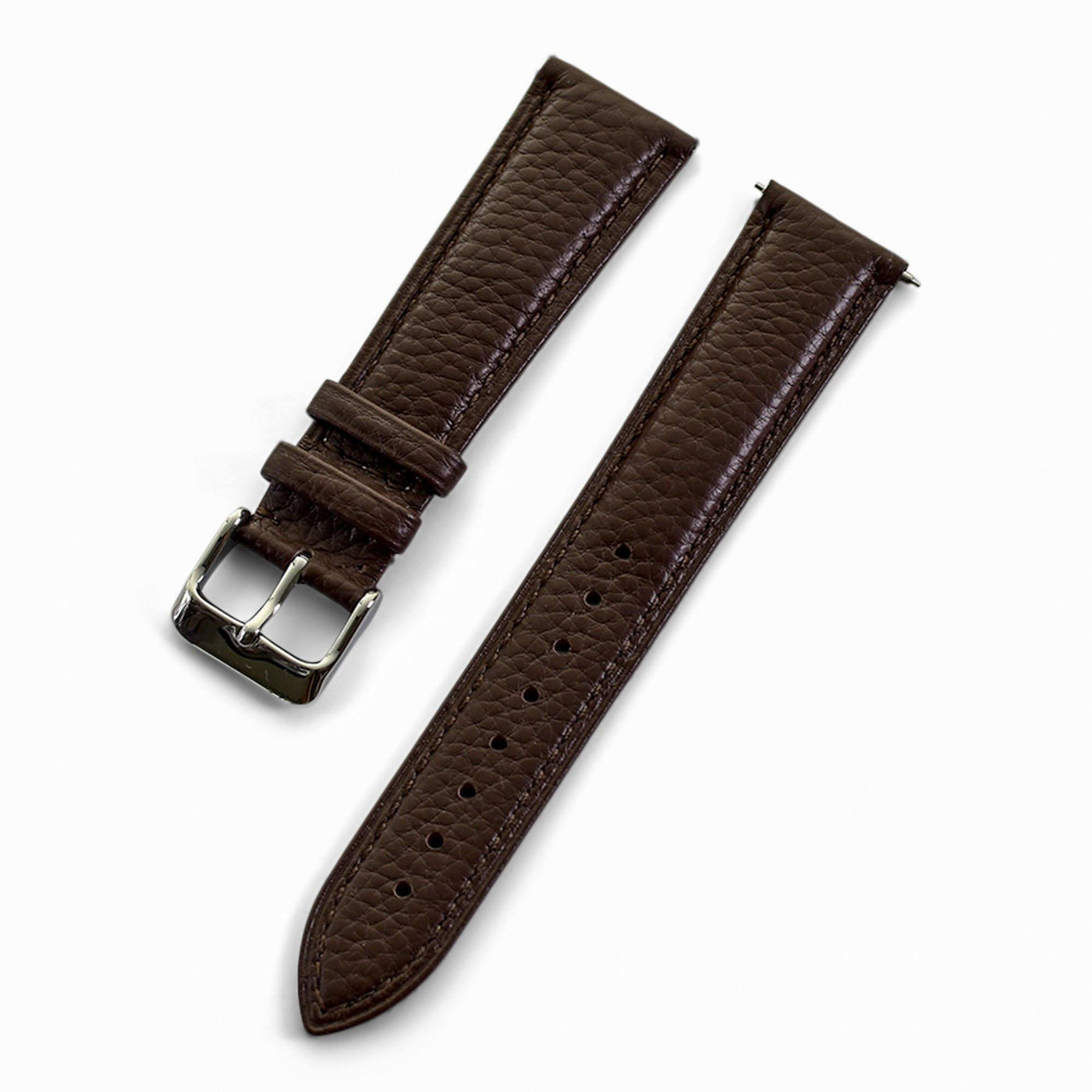 THE PEBBLE QUICK RELEASE DARK BROWN - The Sydney Strap Co.