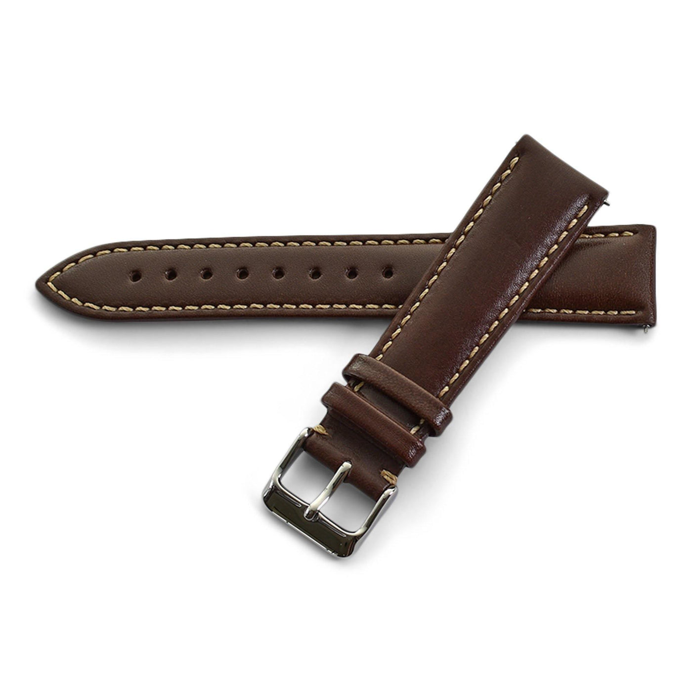 THE CHELSEA QUICK RELEASE DARK BROWN - The Sydney Strap Co.