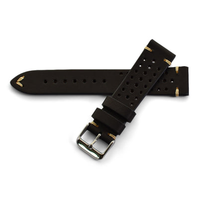 BLACK PERFORATED RALLY - The Sydney Strap Co.