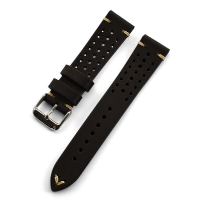 BLACK PERFORATED RALLY - The Sydney Strap Co.