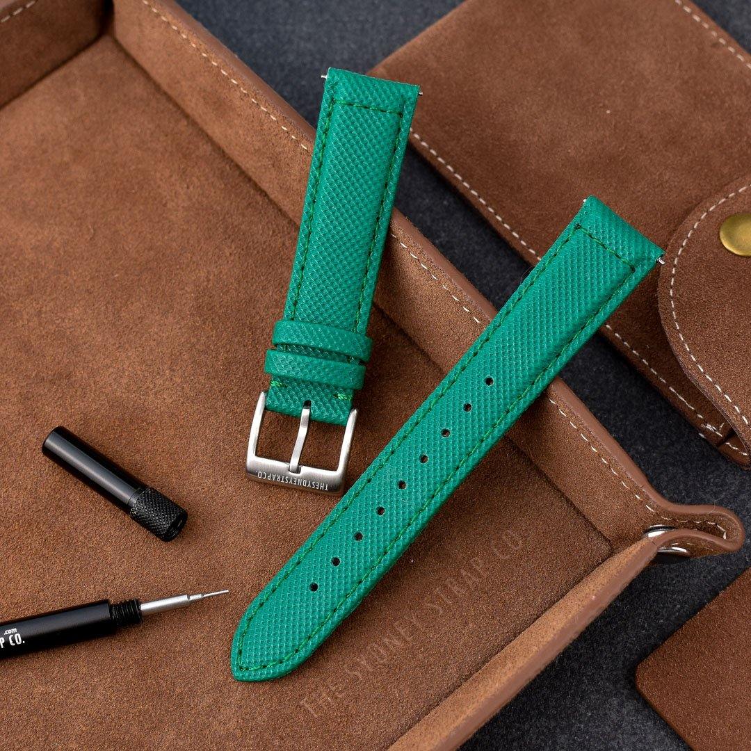 SAILCLOTH QUICK RELEASE - CELTIC GREEN - The Sydney Strap Co.