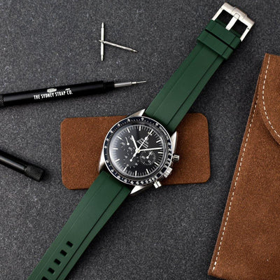 FKM RUBBER QUICK RELEASE - FOREST GREEN - The Sydney Strap Co.