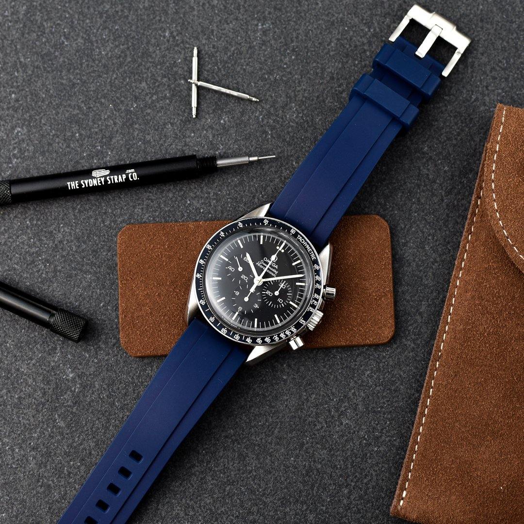 FKM RUBBER QUICK RELEASE - NAVY - The Sydney Strap Co.