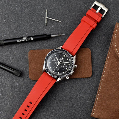 FKM RUBBER QUICK RELEASE - RED - The Sydney Strap Co.
