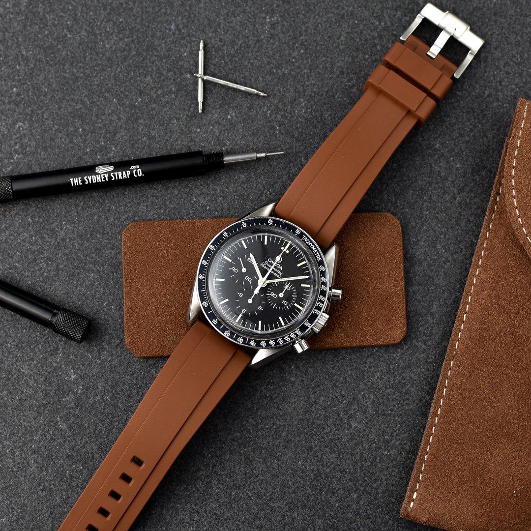 FKM RUBBER QUICK RELEASE - BROWN - The Sydney Strap Co.