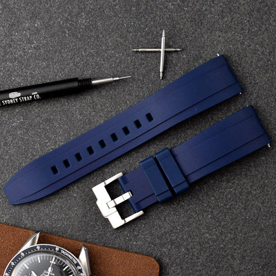 FKM RUBBER QUICK RELEASE - NAVY - The Sydney Strap Co.