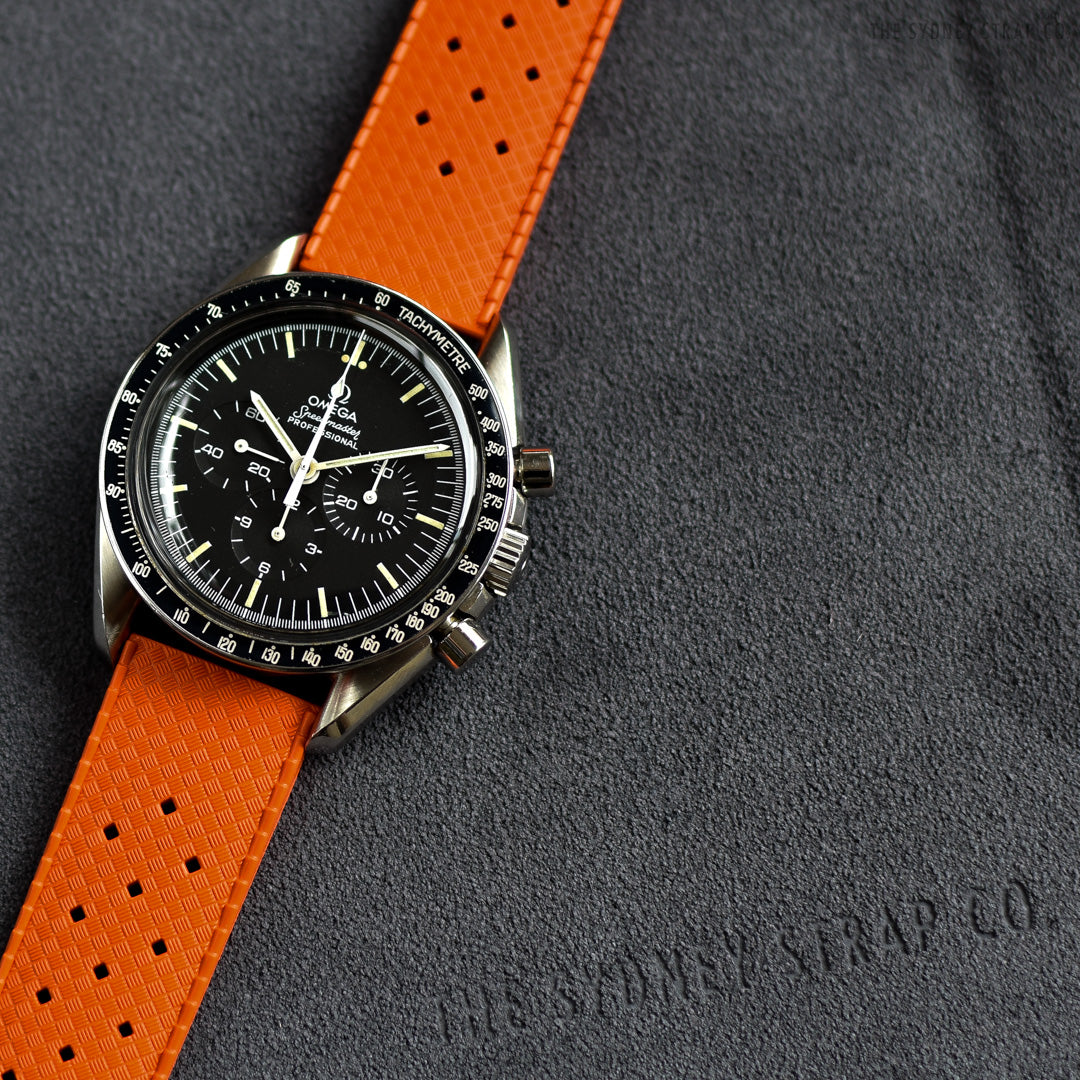 Orange Rubber Strap Orange Nato Watch Strap TROPIC RUBBER ORANGE