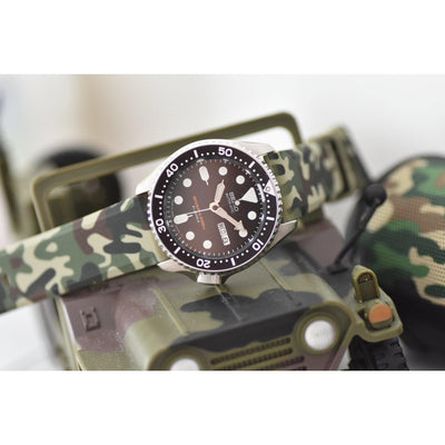 SILICONE CAMO GREEN - The Sydney Strap Co.