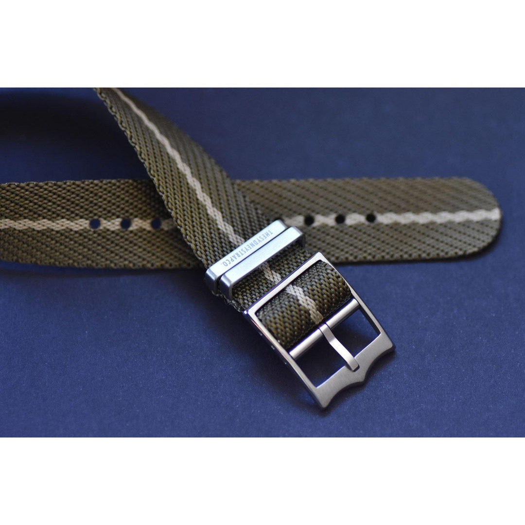 Buy Single Pass Tudor Style Adjustable Olive Beige One Piece Watch