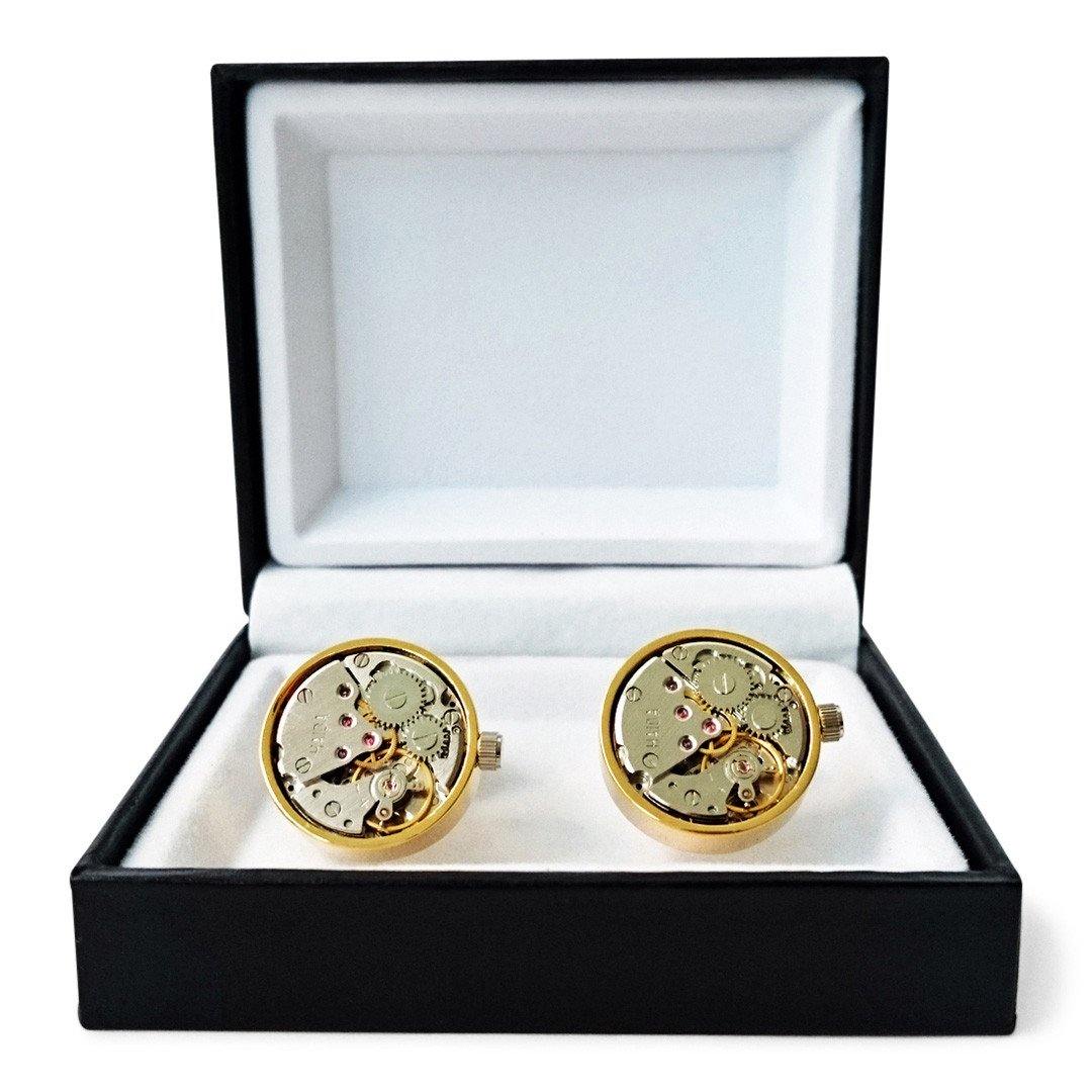 GOLD AUTOMATIC CUFFLINKS - The Sydney Strap Co.