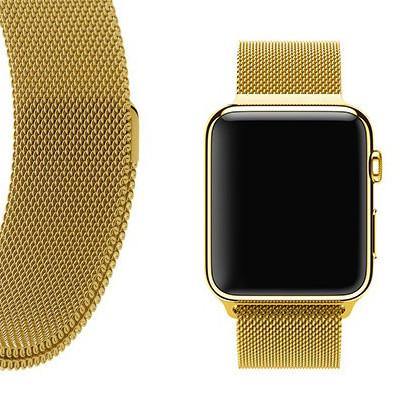 GOLD MILANESE APPLE WATCH BAND - The Sydney Strap Co.