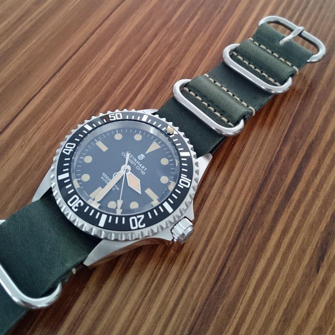 LUX LEATHER GREEN ZULU - The Sydney Strap Co.