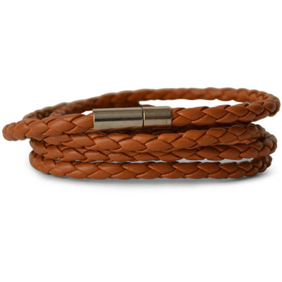 TAN LEATHER BRACELET - The Sydney Strap Co.