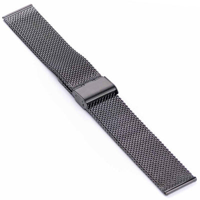 BLACK MILANESE MESH BRACELET - The Sydney Strap Co.