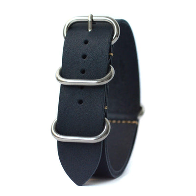 LUX LEATHER NAVY ZULU - The Sydney Strap Co.