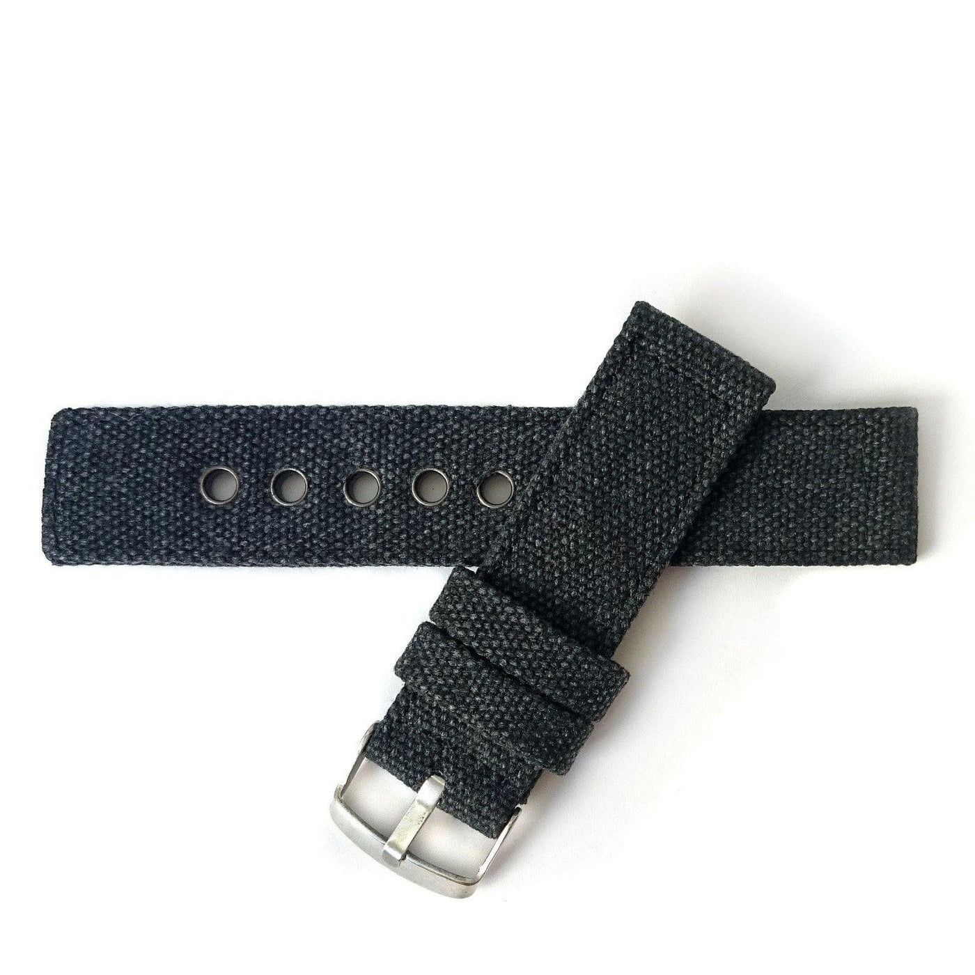 RUGGED CANVAS CHARCOAL - The Sydney Strap Co.
