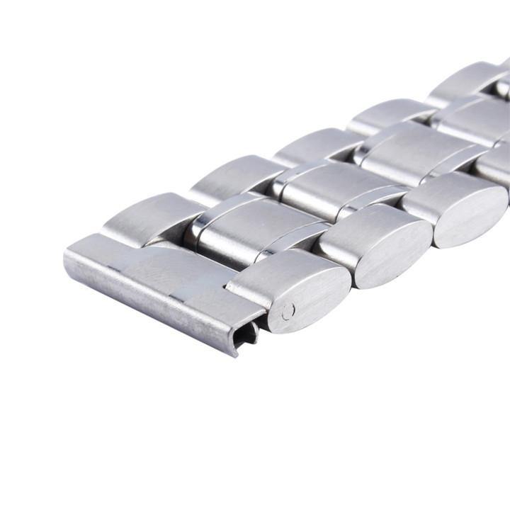SILVER SOLID STEEL BRACELET - The Sydney Strap Co.