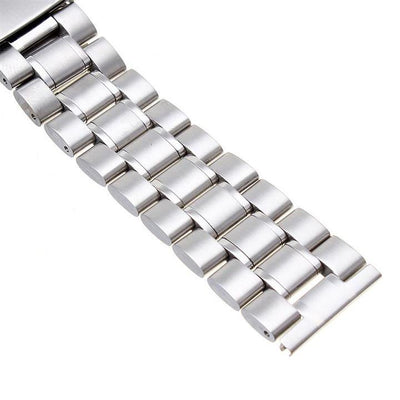 SILVER SOLID STEEL BRACELET - The Sydney Strap Co.