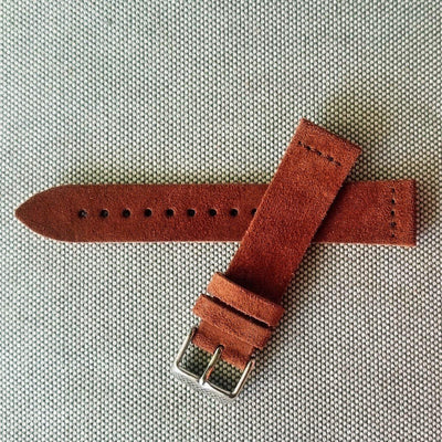 SOHO SUEDE - DARK BROWN - The Sydney Strap Co.