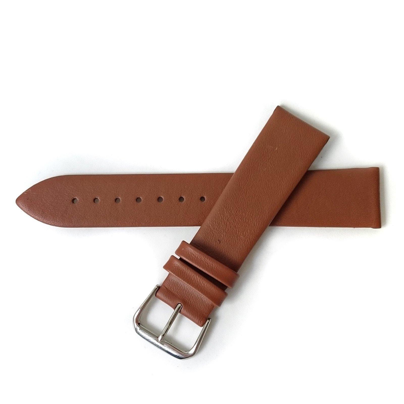 Dark Brown Leather Strap - Adjustable (20mm)